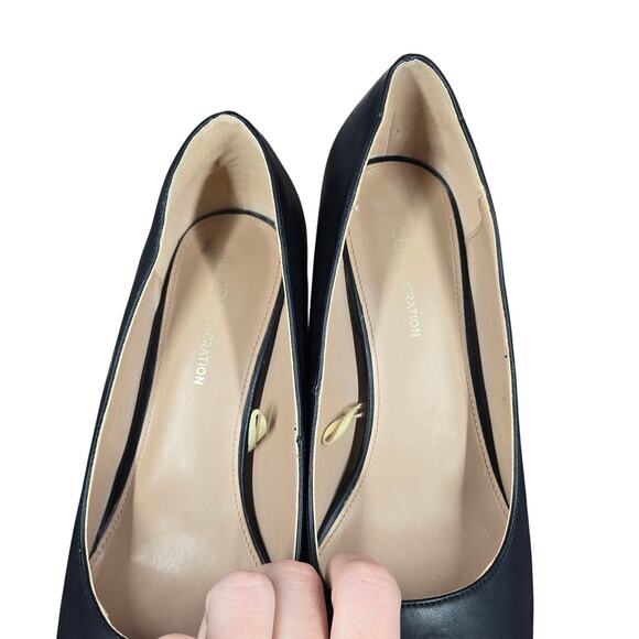 [Sale: 2 for $50!] BCBGENERATION BLACK LEATHER PUMPS SIZE 10 - Like New - Picture 4 of 11